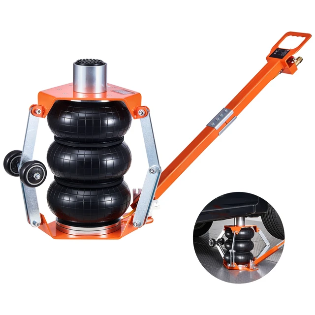 Alt view image 2 of 2 - Vevor Air Jack, 3 Ton/6613 lbs Triple Bag Air Jack, Airbag with Support Rod, Lift Up to 18.5 inch with Heightened Column & Adjustable Handle, 1-6 s Fast Lifting Pneumatic for Car, SUV, Pickup Truck