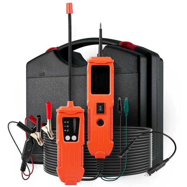 Alt view image 9 of 9 - VEVOR Automotive Circuit Tester Kit, 8 - 35 DCV Power Circuit Probe Tester with TFT Color Display and Lighting, 2-in-1 Electrical Automotive Power Tester Probe with 19.7 ft / 6 m Extension Cable