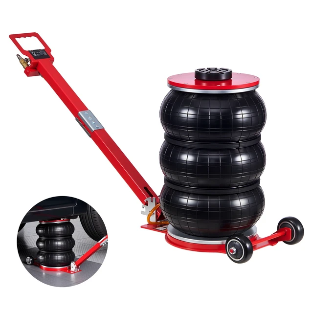 Alt view image 2 of 2 - Vevor Air Jack, 5 Ton/11023 lbs Triple Bag Air Jack, Airbag with Six Steel Pipes, Lift Up to 18.3 inch/464 mm, 4-10 s Fast Lifting Pneumatic with Adjustable Long Handle for Cars, SUVs, Pickup Trucks
