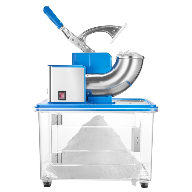 Alt view image 2 of 2 - VEVOR Commercial Ice Crusher 661LBS/H Electric Snow Cone Maker Shaved Ice Blue