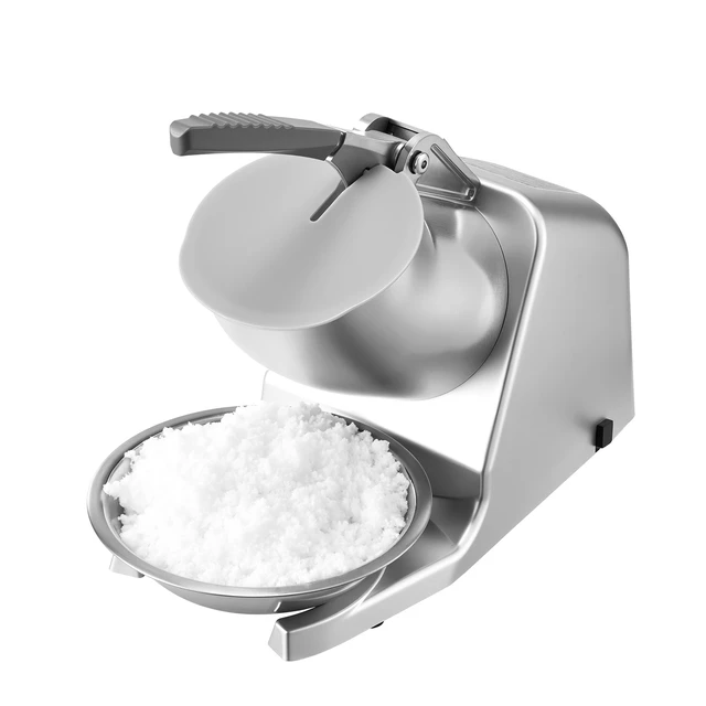 Alt view image 2 of 2 - VEVOR Commercial Ice Crusher 143LBS/H Electric Snow Cone Maker Shaved Ice Silver