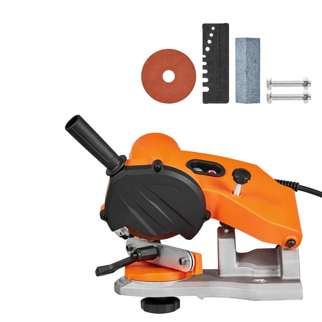 Alt view image 9 of 9 - VEVOR Electric Chainsaw Sharpener, 85W Bench Saw Chain Sharpener 5000RPM, Professional Chainsaw Sharpening Tool with 2 Grinding Wheels & LED Light for Woodworking, Logging, Gardening