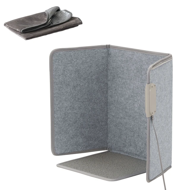 Alt view image 9 of 9 - Under Desk Space Heater Foldable Foot Warmer Portable for Home Office