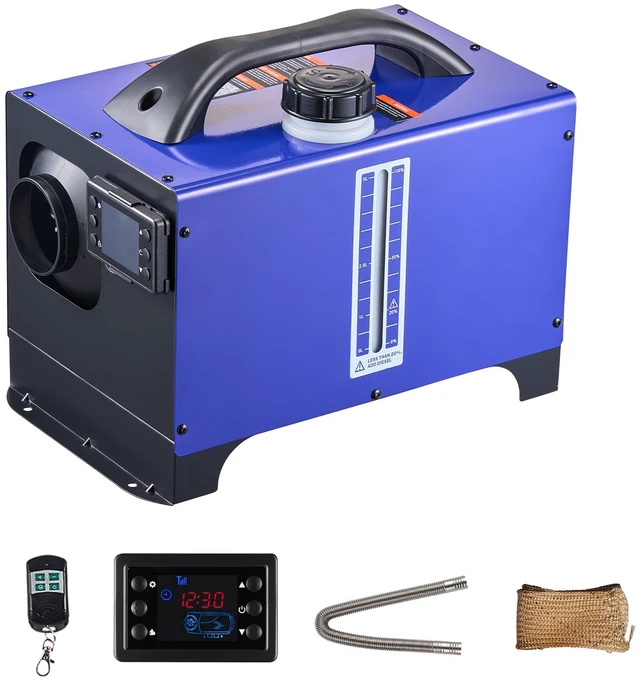 Alt view image 9 of 9 - VEVOR Diesel Heater Portable Diesel Air Heater 8KW DC 12V/24V 1.3 Gal Fuel Tank