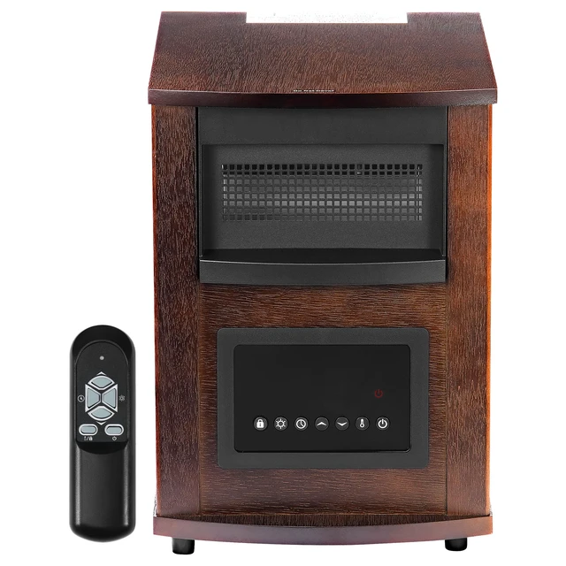 Alt view image 9 of 9 - 1500W Infrared Heater Electric Space Heater LED Screen Timer Adjustable