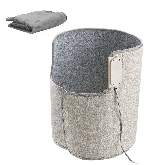 Alt view image 9 of 9 - Under Desk Space Heater Rollable Foot Warmer Portable for Home Office