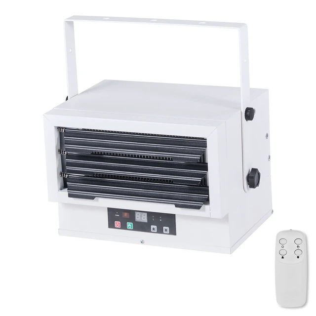 Alt view image 8 of 8 - VEVOR Electric Garage Heater 5000-Watt Ceiling Mount With Remote Control