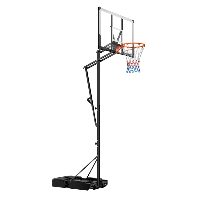 Alt view image 9 of 9 - Portable Basketball Stand, 5.25 to 10 ft Height Adjustment Basketball Hoop & Goal, Portable Basketballs Hoop with 48 inch PC Backboard & Wheels for Kids, Teens, Adults in Driveways, Pools