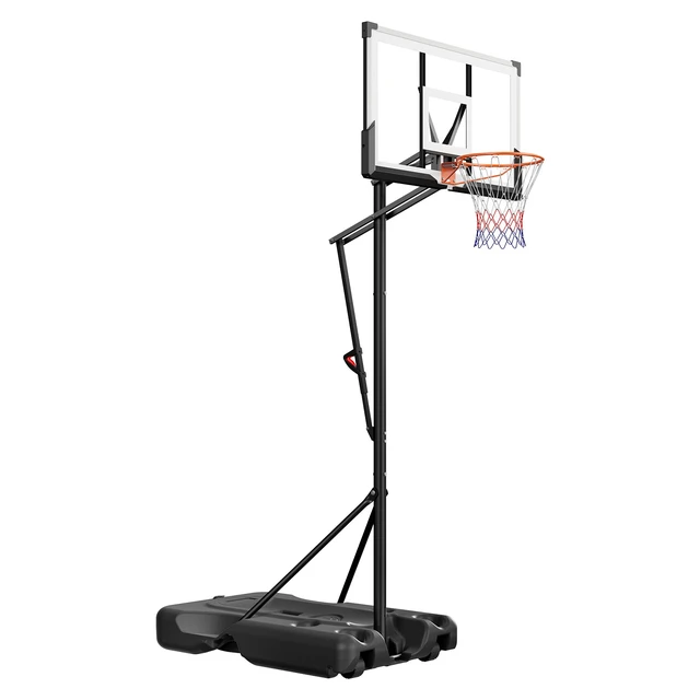Alt view image 9 of 9 - Portable Basketball Stand, 10 ft Height Adjustment Basketball Hoop & Goal, Portable Basketballs Hoop with 54 inch PC Backboard & Wheels for Kids, Teens, Adults in Driveways, Pools, Schools