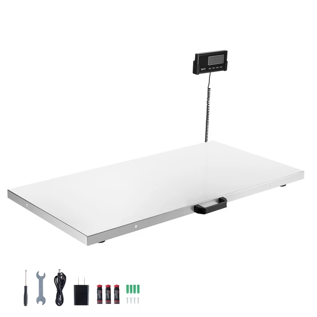 Alt view image 2 of 2 - VEVOR Digital Shipping Scale, 0.1 lbs High Accuracy, 660 lbs Postal Scale with LCD Display, Hold/Tare Function & AC/DC Power Supply, Fit for Packages, Postage, Luggage, Battery & Adapter Included