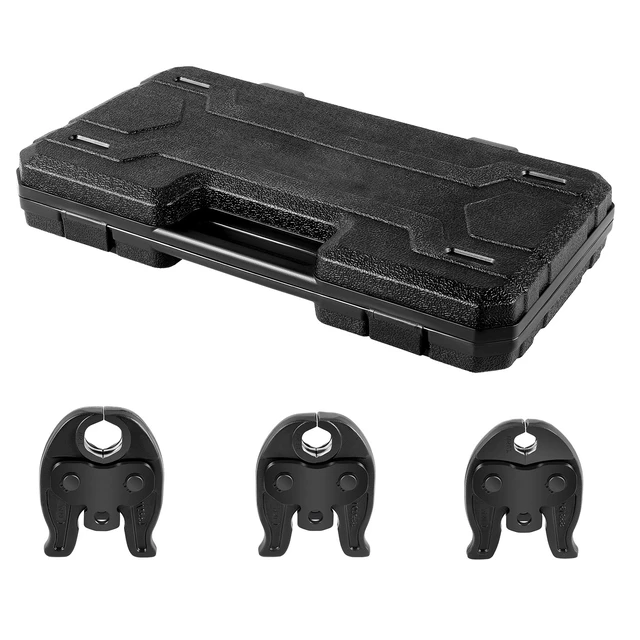 Alt view image 8 of 8 - VEVOR VUS Press Jaws for 24KN Compact Series Press Tools, 3PCS Pressing Jaws 1/2", 3/4" & 1" - Compatible with ProPress Copper Pipes Connections, Includes Carrying Case