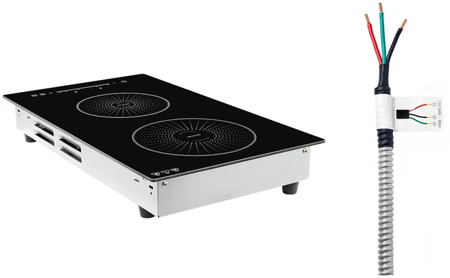 Main image of VEVOR Induction Cooktop 12in 2 Burners Built-in Electric Stove 220V 3500W, Low-Power Continuous Heating, Induction Burner for Kitchen, 9 Power Levels, LED Touch Screen, Ceramic Glass, and Child Lock