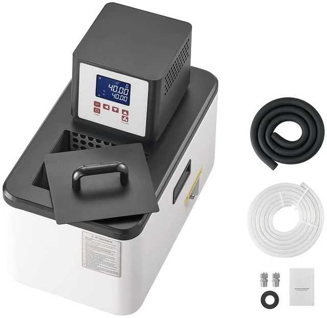 Alt view image 8 of 8 - VEVOR Laboratory High-Temperature Circulating Oil Bath, Up to 300/572, 6 L Lab Constant Temperature Heating Tank, 0.1 High Precision, Internal and External Dual Circulation, for Laboratory