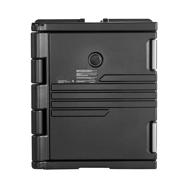 Alt view image 8 of 8 - VEVOR Insulated Food Pan Carrier, 82 Qt Non-Electrical Food Warmer, with Wheel & 304 Stainless Steel Latch, LLDPE Stackable Hot Box, for Various Pan Sizes(NOT Included), Fit Catering BBQ Event(Black)