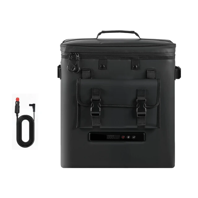 Alt view image 8 of 8 - VEVOR 12 Volt Refrigerator, 13.7 QT/ 13L Car Fridge, Portable Electric Freezer Compressor, 12V/24V DC, 21 to 50/ -6 to 10, for Truck Van RV SUV Boat Travel Camping Road Trips