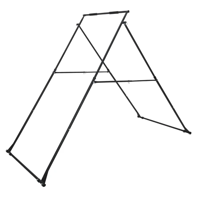 Alt view image 9 of 9 - Yoga Stand Frame, Max 440.9 lbs Load Swing Stand, Triangular Structure Yoga Aerial Rig, Aerial Silk Stands with EVA Foam, 4-Level Horizontal & 6-Level Vertical Adjustment, Multi-Functional