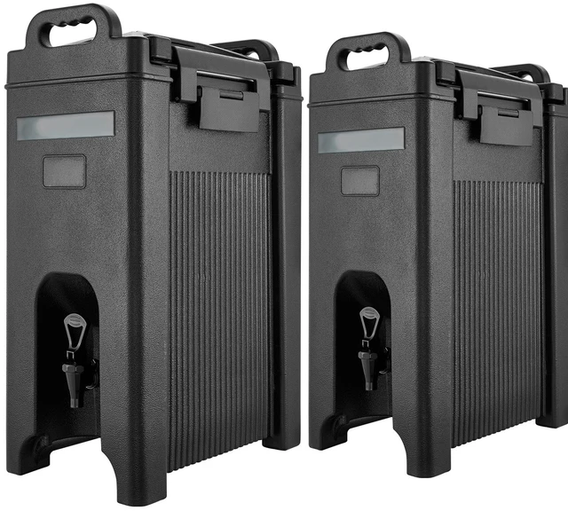 Alt view image 10 of 10 - VEVOR Insulated Hot and Cold Beverage Dispenser 5Gal/19L Drink Server Pack of 2