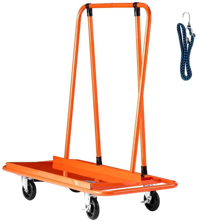 Alt view image 9 of 9 - VEVOR Drywall Cart Dolly 1800 lbs Load Steel Panel Dolly Handling Plasterboard