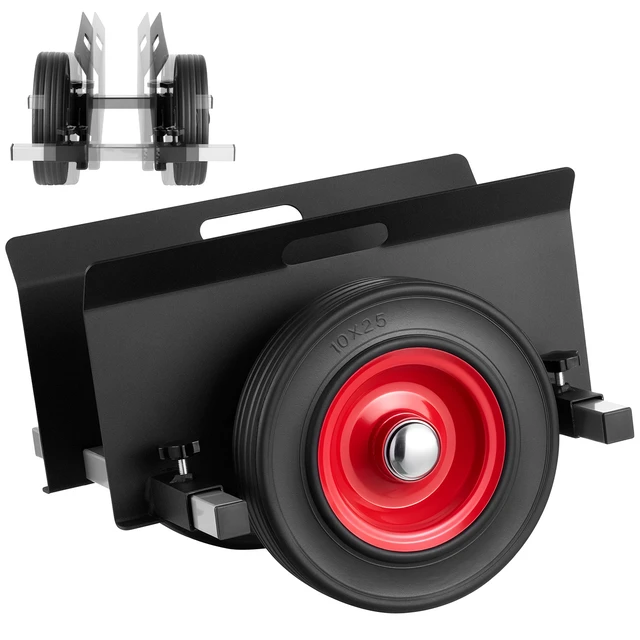 Alt view image 9 of 9 - VEVOR Panel Dolly, 1000 lbs Load Capacity, Drywall Mover with 10 Inch Rubber Wheels Fits Different Terrain, Adjustable Clamp Panel Cart for Steel Panels, Mattress, Doors and Drywall Sheet, Black