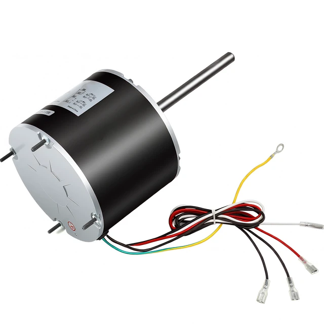 Alt view image 8 of 8 - VEVOR Condenser Fan Motor with Capacitor, 1/3HP 1075RPM 208-230V, Compatible with GE Genteq K55HXGDD-81195 5KCP39GGY209AS, Fasco D925 D7908, Dayton EM3729F, Century FSE1036SV1, Rheem Ruud 51-100998-05