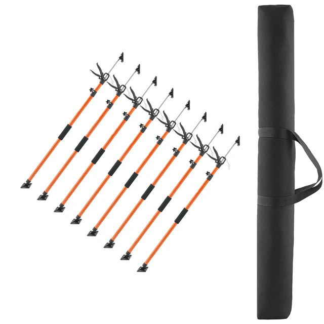 Alt view image 9 of 9 - VEVOR 8Pcs Cabinet Jack Support Pole 45.7-114.2 in Telescopic Quick Support Rod