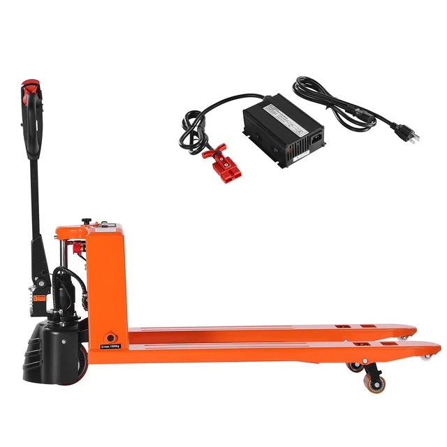 Alt view image 8 of 8 - VEVOR Electric Pallet Jack, 3300 lbs Load Capacity, Lithium Battery Powered Pallet Jack Truck with 48L x 27W Inch Forks for Material Handling, Suitable for Warehouse, Supermarket, Manufacturing