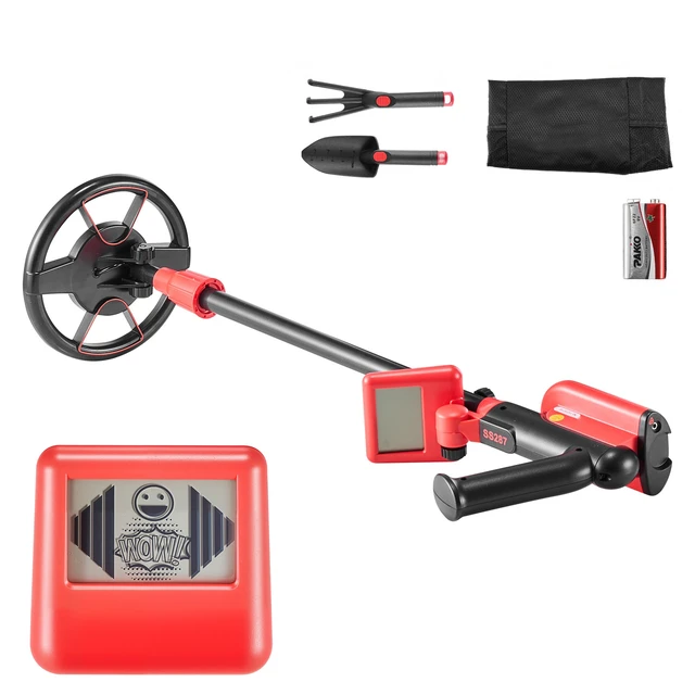 Alt view image 8 of 8 - VEVOR Metal Detector, 6", Lightweight Metal Detector with LCD Display, IP68 Waterproof Search Coil, Adjustable 22.8"-33.8" High Accuracy Gold Detector, Easy to Use, for Detecting Gold Treasure Hunting