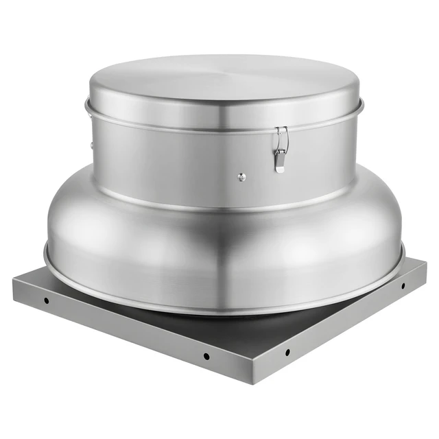 Alt view image 8 of 8 - Roof Exhaust Fan, Attic Vent Fan with High-Power Motor, 24.8inch Fan Base Heavy-Duty Aluminum Alloy, Speed Control Adjustable Airflow 4000/5000CFM, Compact for Garage,Kitchen,Bathroom,Silver