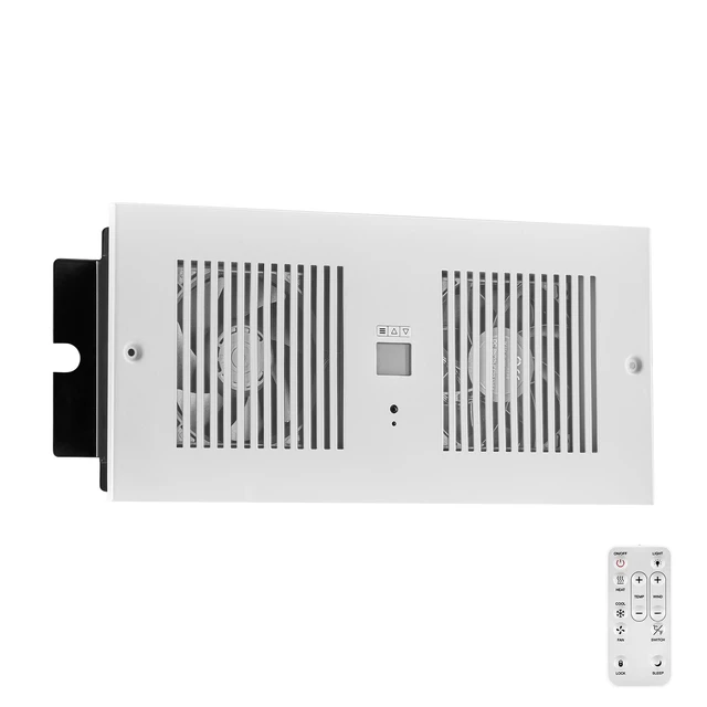 Alt view image 9 of 9 - VEVOR 4 Inch Room to Room Fan 2-in-1 300 CFM Through Wall Fan Remote Control