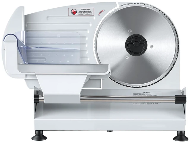 Alt view image 15 of 15 - VEVOR Meat Slicer, 7.5" Electric Deli Slicer with SUS420 Blade & 0-0.6" Adjustable Thickness, 200W Home Food-Slicer for Frozen Meat, Ham, Baguett, Steak, UL Approved