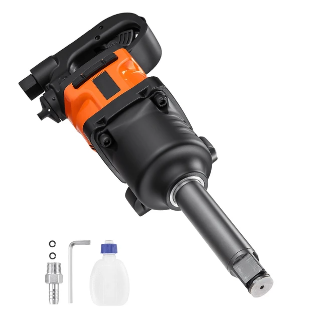 Alt view image 9 of 9 - VEVOR 1-Inch Air Impact Wrench Up to 1800 ft-lbs Pneumatic Gun 6000RPM 6-Speed