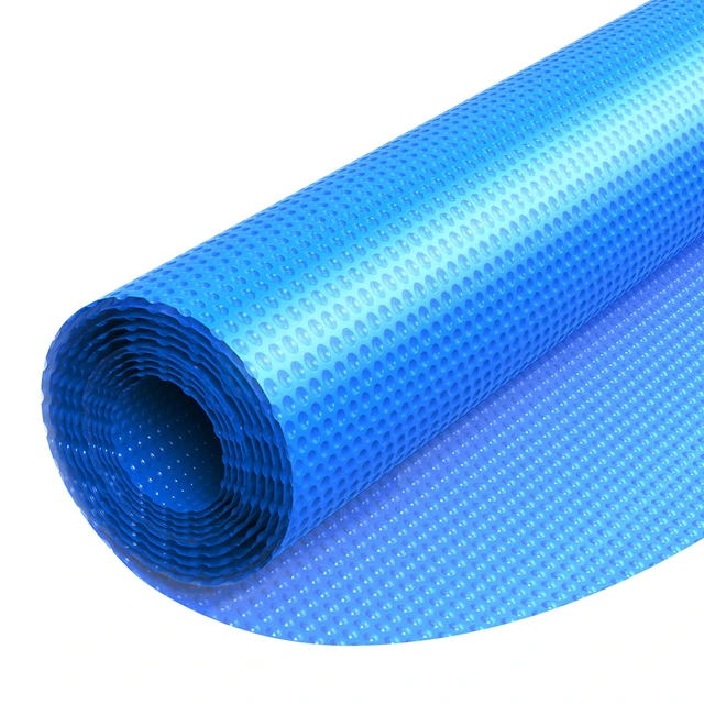 Alt view image 9 of 9 - Solar Pool Cover, 33 ft Round Pool Bubble Cover, 8 Mil Pools Solar Blanket with Bubble & PE Material, Daytime Heat Absorption, Nighttime Heat Retention, Heat Retaining Solars Covers, Blue