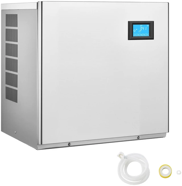 Main image of VEVOR Commercial Ice Maker Machine - Head, 360 Lbs/Day Stainless Steel Ice Machine with Self-Cleaning, 156 PCS Ice Tray, Adjustable Thickness, Ideal for Restaurant Bar Cafe Hotel - Head Only