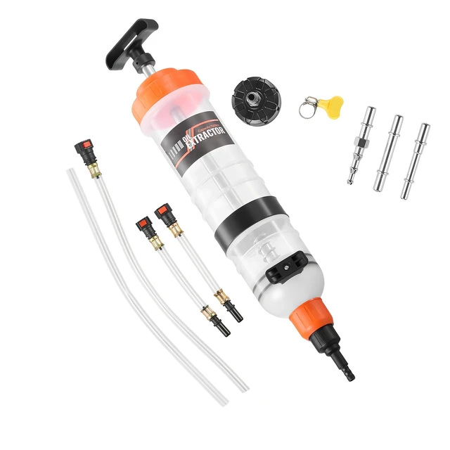 Alt view image 8 of 8 - VEVOR 1500CC Fluid Extractor, Manual Automotive Fluid Pump Extractor, Oil Syringe with Long Hose and Extension Tubes Easy Oil Change, Suction Pump for Lawn Mowers Cars Ships Golf Carts Motorcycles