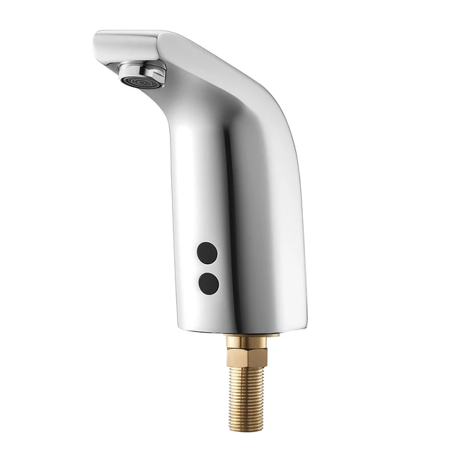 Alt view image 2 of 2 - VEVOR Touchless Bathroom Sink Faucet Sensor Cold Water Chrome Plated 9/16in