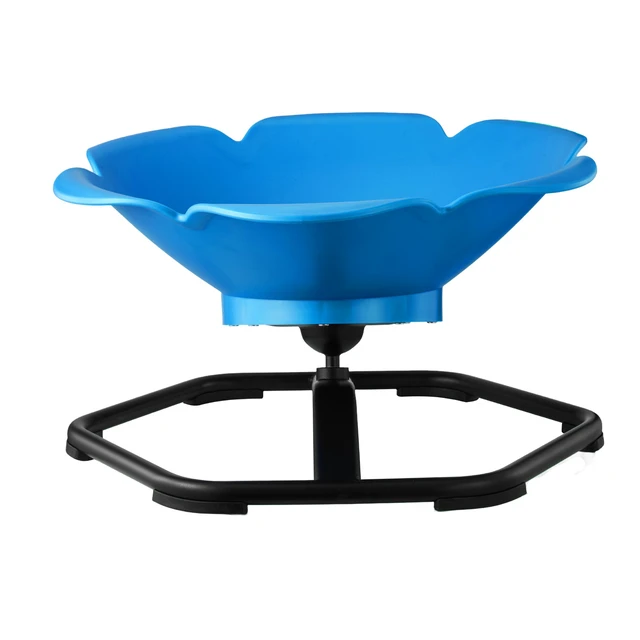 Alt view image 2 of 2 - Vevor Kids Swivel Chair, 220 lbs Capacity, Cylinder Shape Sensory Spinning Chair, Autistic Kids Sensory Toy Seat with Non-Slip Metal Base, Toddler Sit & Spin Seat for Coordination Balance Focus, Blue