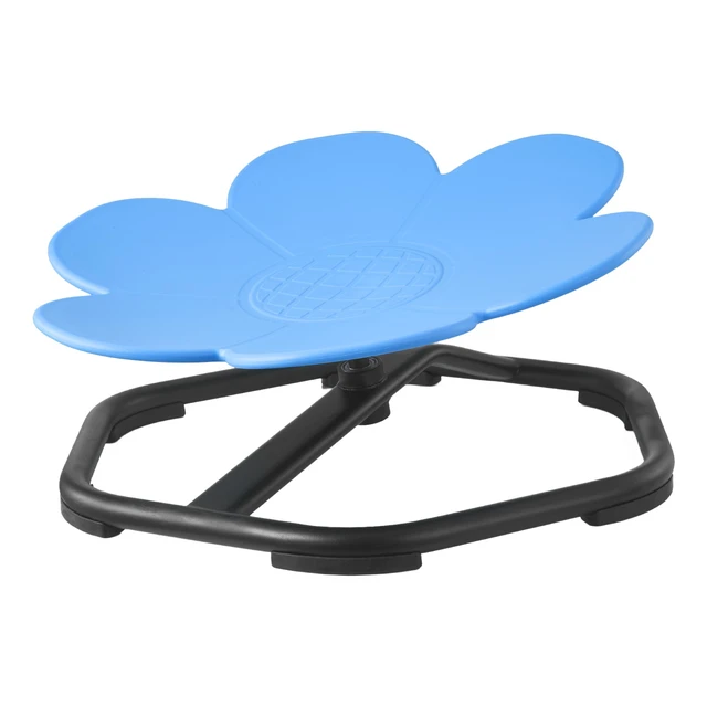 Alt view image 2 of 2 - Vevor Kids Swivel Chair, 220 lbs Capacity, Flower Shape Sensory Spinning Chair, Autistic Kids Sensory Toy Seat with Non-Slip Metal Base, Toddler Sit & Spin Seat for Coordination Balance Focus, Blue