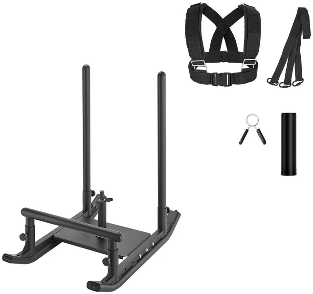 Alt view image 2 of 2 - Weight Power Pull Push Sled Workout Fitness Strength Speed Training Sled Black