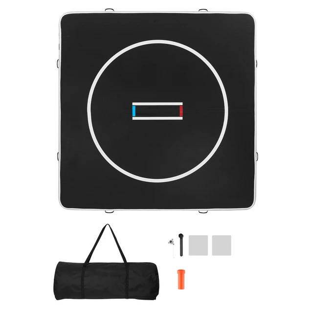 Alt view image 9 of 9 - Inflatable Wrestling Mat Martial Arts Mat 10x10 ft Gymnastics MMA Jiu Jitsu Mat