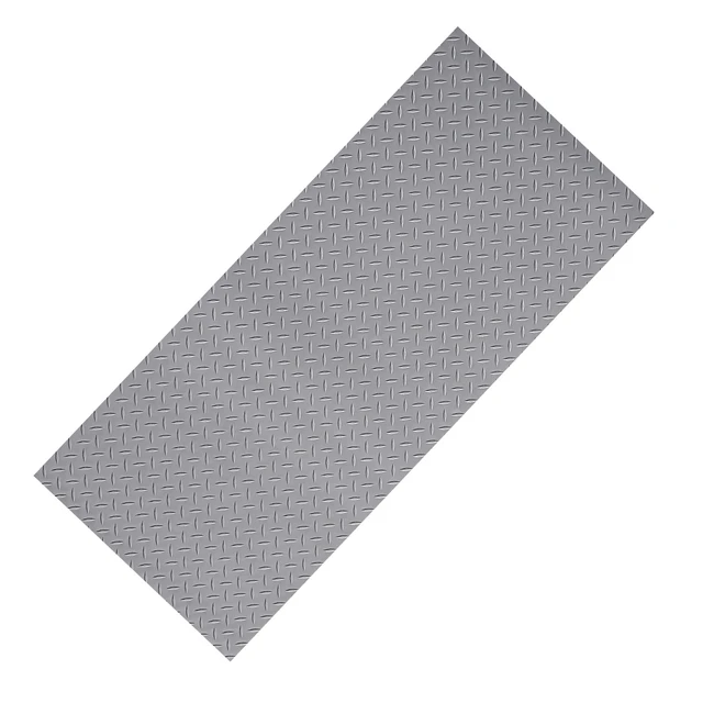 Alt view image 9 of 9 - Garage Floor Roll, 7.5 x 20 ft Garage Flooring Mat, 2.2 mm Thickened PVC Diamond Plate Floor Protector Mat with Double-sided Tape, Non-Slip, Easy to Clean for Warehouse, Gyms,Silver Gray