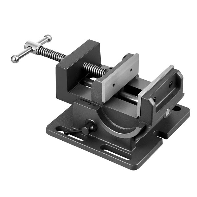 Alt view image 9 of 9 - VEVOR Tilting Vise, 4.25 Inch Jaw Width, Portable Drill Press Bench Vise, 090° Adjustable Tilt, Durable Cast Iron Construction, Workbench Vice for Woodworking, for Benchtops and Drill Presses, Black