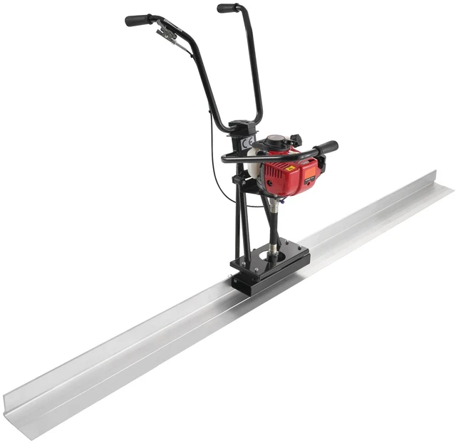 Alt view image 9 of 9 - VEVOR Gas Concrete Power Screed, 8ft Aluminum Board Straight Edge Bar Set, 4 Stroke Cement Finishing Vibrating Motor with Height Adjustable Handles, High Efficient Concrete Tools 6500RPM
