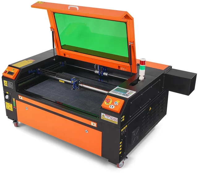 Alt view image 8 of 8 - 100W CO2 Laser Engraver, 24 x 35 in, 19.7 IPS Laser Cutter Machine with 2-Way Pass Air Assist, Compatible with LightBurn, CorelDRAW, AutoCAD, Windows, Mac OS, Linux, for Wood Acrylic Fabric More