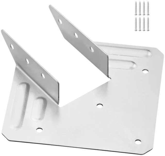 Alt view image 8 of 8 - Hurricane Ties for Rafter, Inner Size 5.31x1.57x2.48 in / 135x40x63 mm, Heavy Duty Hurricane Straps, Heavy Duty Rafter Ties Brackets Joist Hangers for Roof Beam Wooden Construction, 25 Pcs