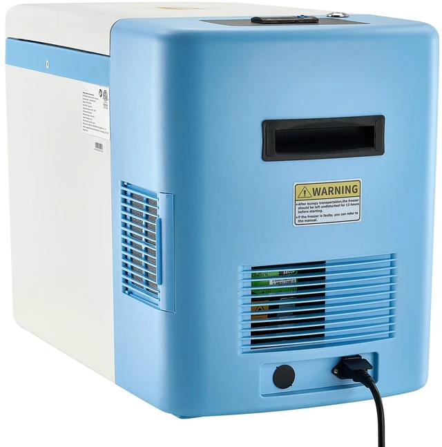 Alt view image 8 of 8 - Ultra Low Temperature Freezer, 25 L, 40 to 123 Adjustable Temp Range, with Digital Display, 304 Stainless Steel Liner, Portable Low Temperature Lab Freezer for Laboratory Samples Storage