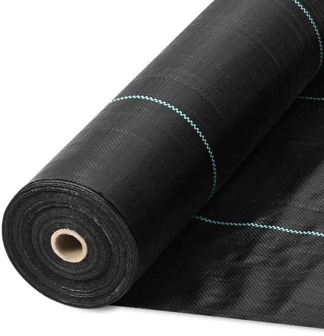 Alt view image 15 of 15 - 13FTx108FT Premium Heavy Duty Weed Barrier Landscape Fabric, 5OZ Woven Geotextile Fabric Under Gravel, High Permeability for Weed Blocker Weed Mat, Driveway Fabric, Weed Control Garden Cloth