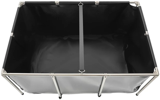 Alt view image 8 of 8 - Canvas Fish Pond Above Ground Koi Tank 270 Gal with Clear Viewing Panel
