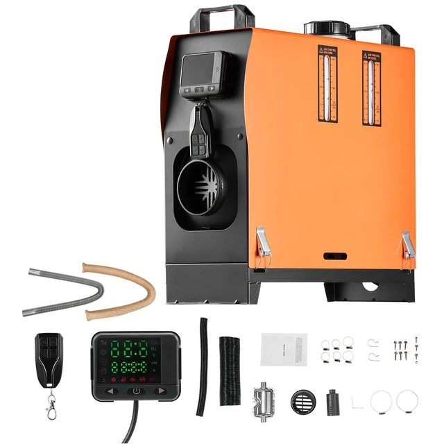 Alt view image 8 of 8 - VEVOR Diesel Air Heater Diesel Parking Heater 8 kW DC 12-24V with Remote Control