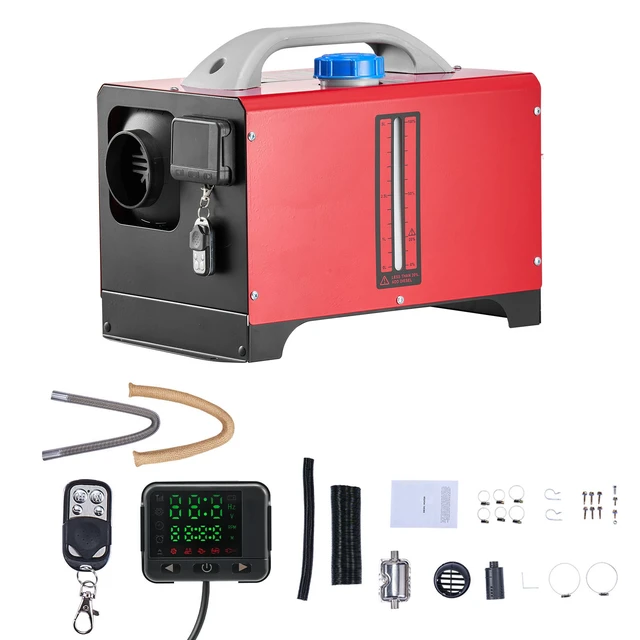 Alt view image 9 of 9 - VEVOR Diesel Air Heater Diesel Parking Heater 8 kW DC 12-24 V Black LCD Switch