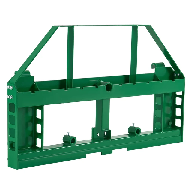 Alt view image 9 of 9 - Skid Steer Pallet Frame, 4000 lbs Rated Load Capacity, 45-inch Pallet Fork Frame Attachments with 2-inch Hitch Receiver & Spear Sleeves, Fit for John Deere Loaders Quick Attach Mount, Frame Only